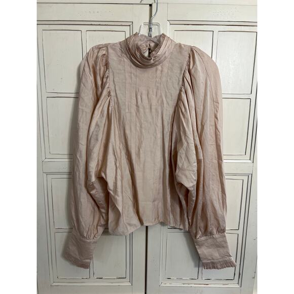 NWT Co’Couture size small popover Kira Pleat blouse tencel viscose - Picture 1 of 7